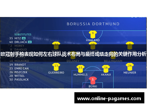 欧冠射手榜表现如何左右球队战术布局与最终成绩走向的关键作用分析